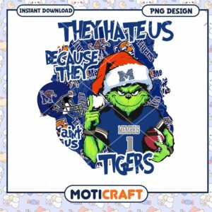 Memphis Tigers Grinch PNG Design for Sports Fans