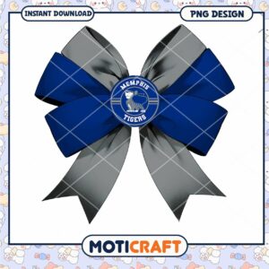 Memphis Tigers Bow PNG Download for Crafts and Decor