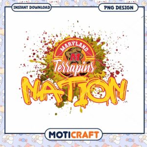Maryland Terrapins Nation PNG Design Instant Download