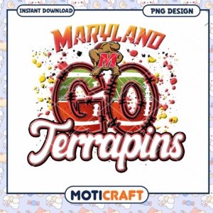 Maryland Terrapins Go Team Spirit PNG Design Download
