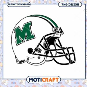 Marshall University Football Helmet PNG Design Download