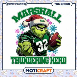 Marshall Thundering Herd Football PNG Design Download