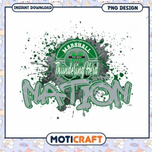 Marshall Thundering Herd Nation PNG Design Instant Download