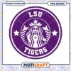 LSU Tigers Starbucks Logo PNG Instant Download Design
