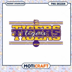 LSU Tigers NCAA Instant Download PNG Design for Fans