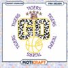 LSU Tigers Basketball Go Leopard Print PNG Design