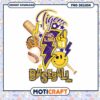LSU Tigers Baseball PNG Design for Instant Download