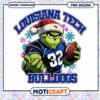 Louisiana Tech Bulldogs Grinch Football PNG Design