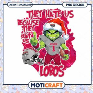 Lobos Football Art They Hate Us PNG Instant Download