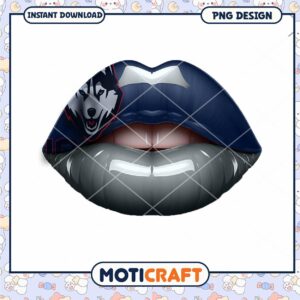 Lip Artwork with Wolf Logo PNG Instant Download Design