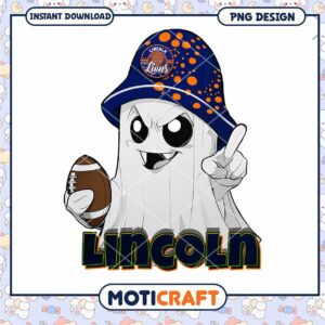 Lincoln Lions Ghost PNG Design for Instant Download
