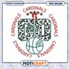 Leopard Print Cardinals Go Basketball PNG Design Download