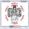 Leopard Print Basketball Go Rebels PNG Design Download