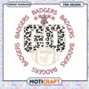 Leopard Print Badgers Go Football PNG Design Download