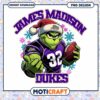 James Madison Dukes Grinch Football PNG Design Download