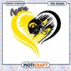 Iowa Football Helmet Heart Design PNG Downloadable Art