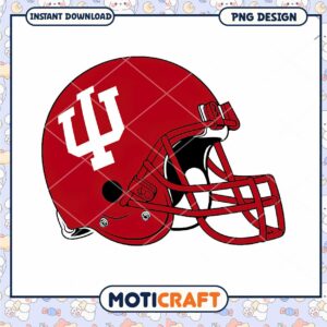 Indiana University Football Helmet PNG Design Download