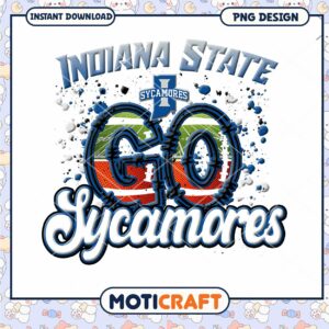 Indiana State Sycamores Go PNG Design Instant Download