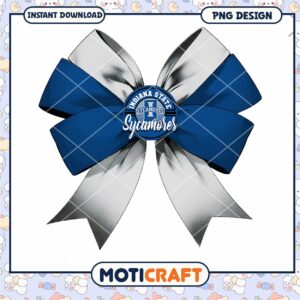 Indiana State Sycamores Bow PNG Instant Download Design