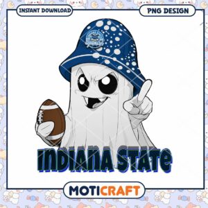 Indiana State Ghost Football PNG Design Download