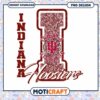 Indiana Hoosiers Glitter Letter I PNG Instant Download Design