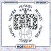 Huskies Go Basketball PNG Design Instant Download Art