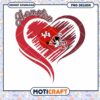 Houston Heart Design with Football Helmet PNG Download