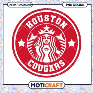 Houston Cougars PNG Design Instant Download Graphic