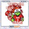 Houston Cougars Grinch Christmas PNG Design Download