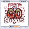 Houston Cougars Go Team Spirit PNG Graphic Design Download
