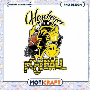 Hawkeyes Football PNG Graphic for Instant Download Design