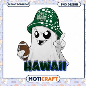 Hawaii Ghost Character Football PNG Design Download