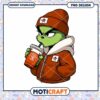 Grumpy Green Character Winter Coffee PNG Download Design