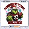 Grinch Style Mississippi State Bulldogs PNG Downloadable Design