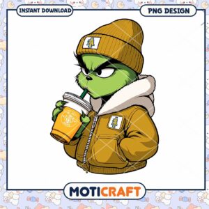 Grinch PNG Design Instant Download