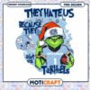 Grinch North Carolina Tar Heels Christmas PNG Design