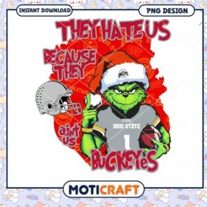 Grinch Ohio State Football PNG Art for Fans and Gifts