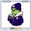 Grinch Inspired PNG with Drink and Stylish Jacket Design
