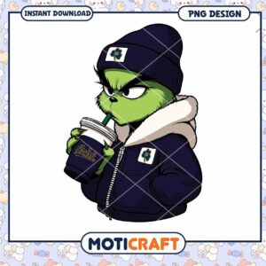 Grinch Inspired PNG Design Cool Character Downloadable