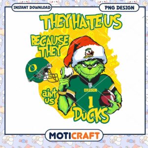 Grinch Inspired Oregon Ducks PNG Fun Sports Design Download
