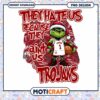 Grinch Inspired Basketball Graphic for Trojans Fans PNG