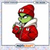 Grinch in Red Jacket PNG Design for Instant Download