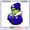 Grinch in Kentucky Gear Drinking Coffee PNG Design
