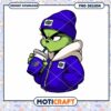 Grinch in Blue Jacket PNG Instant Download Design