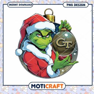 Grinch Holiday PNG Design for Instant Download Gift