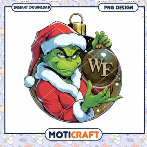 Grinch Holiday PNG Design for Instant Download Use