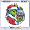 Grinch Holding Bulldog Ornament PNG Instant Download Design
