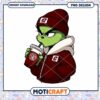 Grinch Drinking Coffee Retro Hoodie PNG Design Download