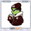 Grinch Drinking Coffee PNG Design for Instant Download