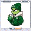 Grinch Drinking Coffee PNG Cute Holiday Character Art